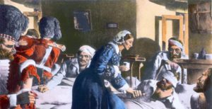 Florence Nightingale merawat pasien korban Perang