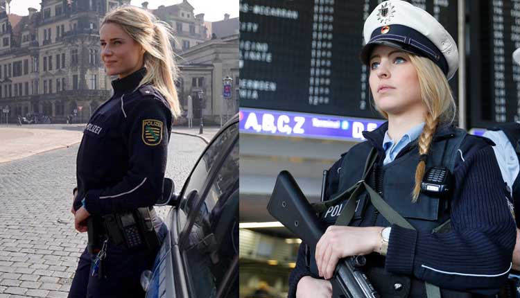 Hermosa mujer policía alemana (hkpro)