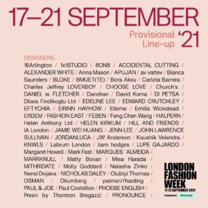 Line-up Perancang Busana London Fashion Week 2021