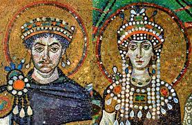 Kaisar Justinian dan Istrinya Theodore 