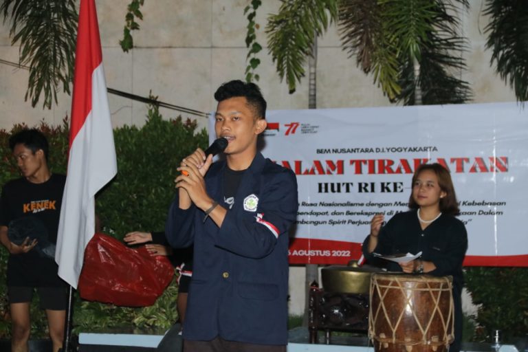 Peringati 77 Tahun Kemerdekaan RI, BEM Nusantara DIY Lakukan Malam Tirakatan
