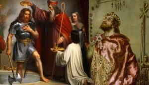 Penobatan Raja Clovis dari Prancis oleh Paus